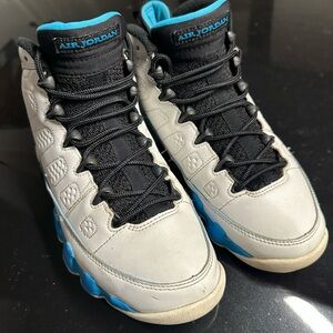 Air Jordan 9 Retro 'Powder Blue' (GS) Size 6Y / Women’s 7.5 (FV0143-101)